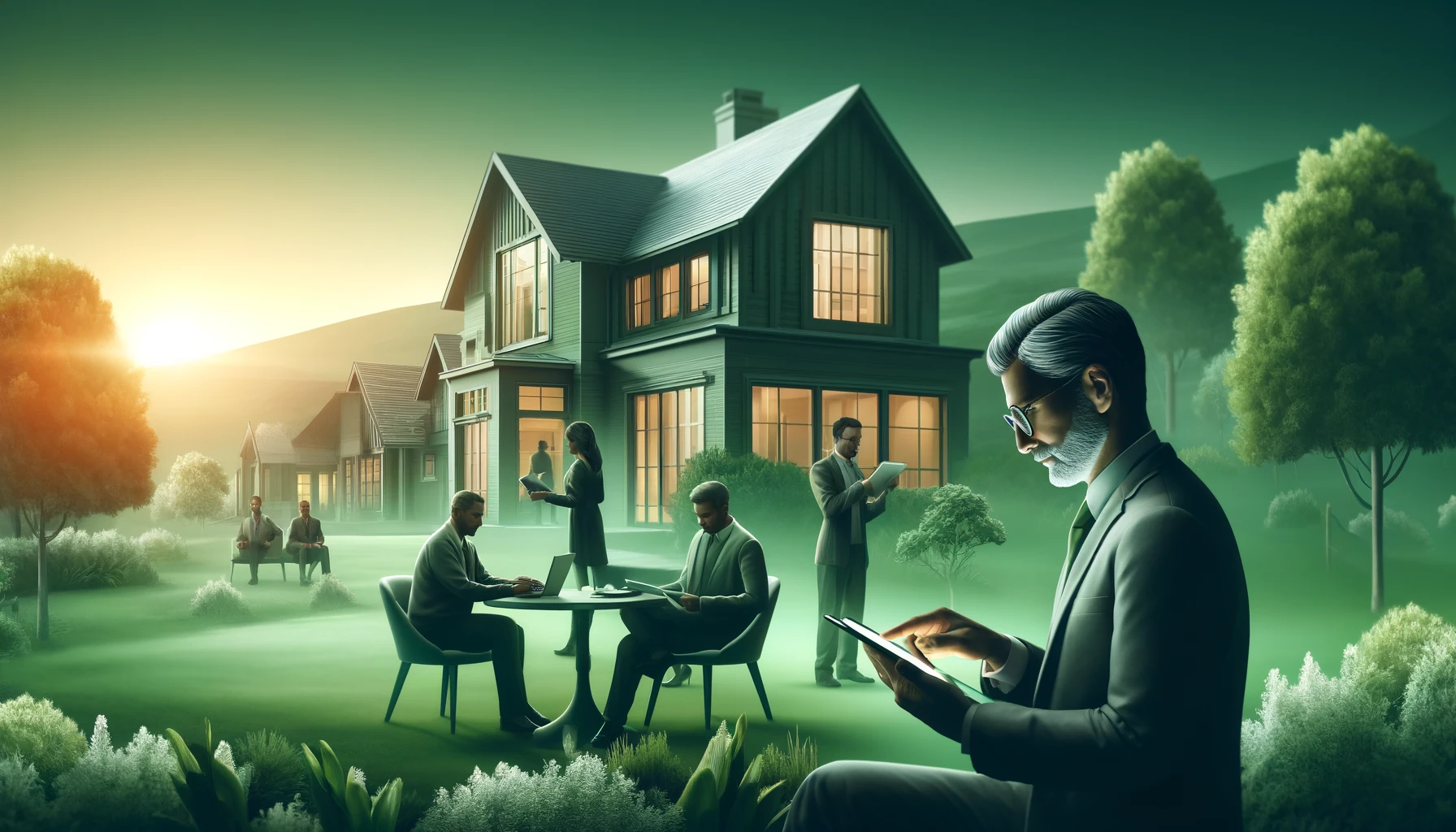 An elegant depiction of financial freedom and upscale opportunity, showcasing a sleek digital interface with ScaleMortgage's low doc home loan options illuminated under a spotlight.