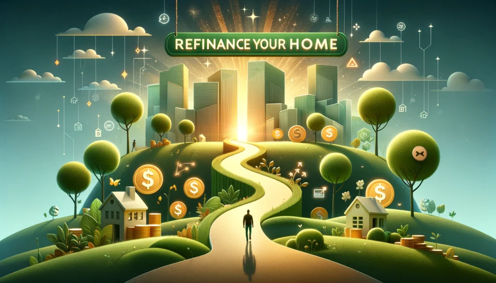 Simple and easy home loan refinancing process with ScaleMortgage, showcasing potential savings.
